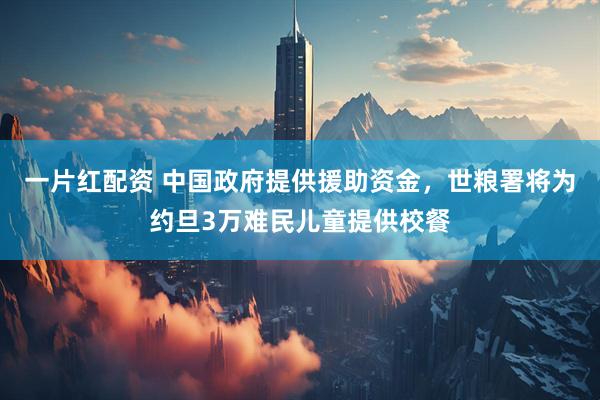 一片红配资 中国政府提供援助资金，世粮署将为约旦3万难民儿童提供校餐