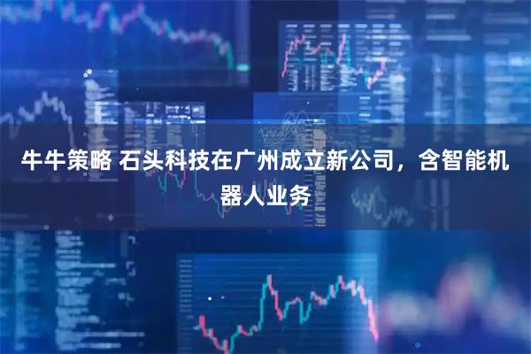牛牛策略 石头科技在广州成立新公司，含智能机器人业务