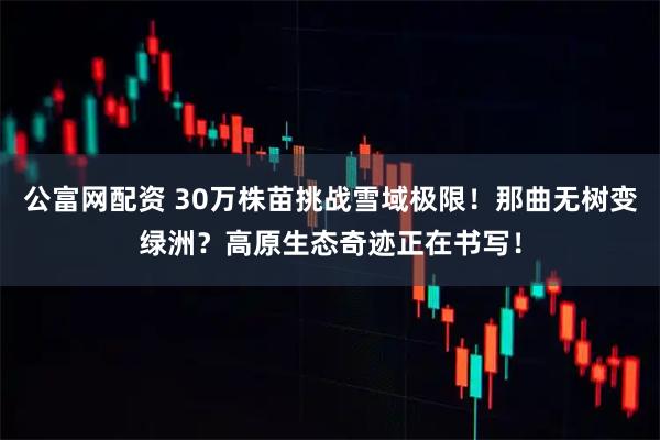 公富网配资 30万株苗挑战雪域极限！那曲无树变绿洲？高原生态奇迹正在书写！